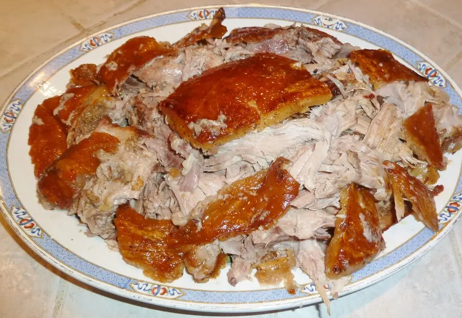 Pernil roasted pork
